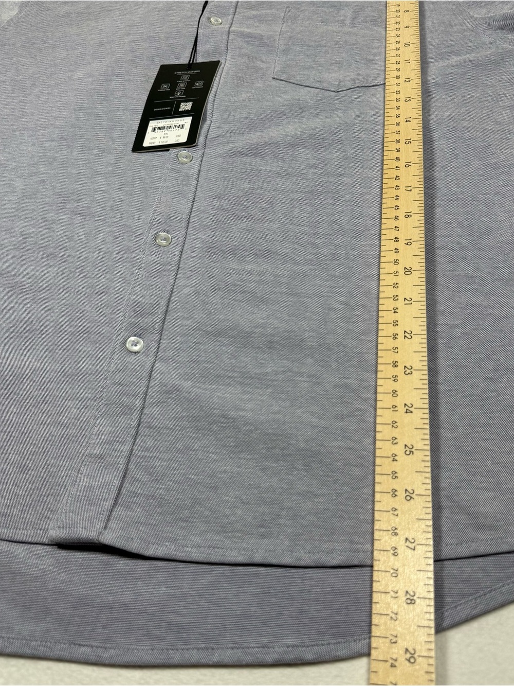 7 Diamonds Men’s Stretch Oxford button down Blue XXL - Picture 6 of 9